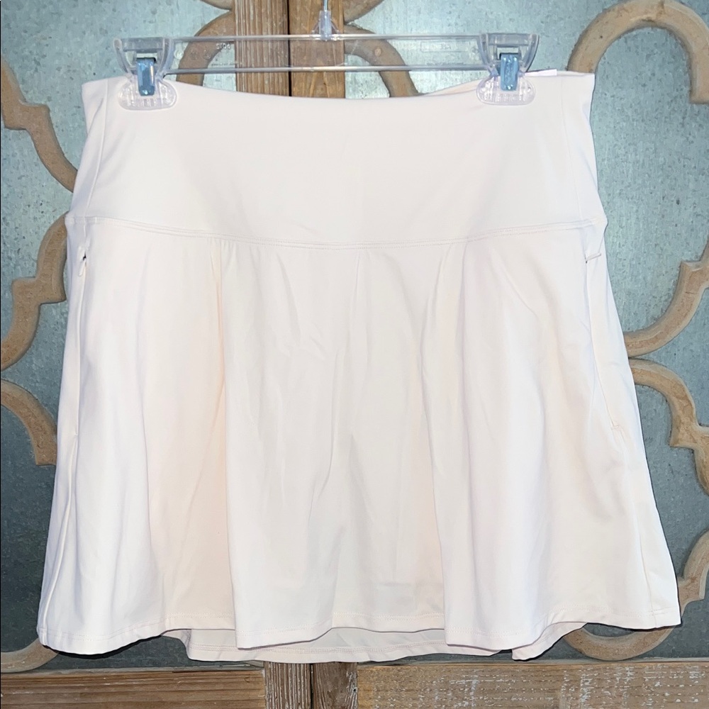 Alia Cream High-Rise Skirt